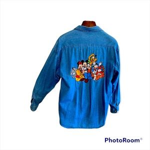 Vintage Disney denim long sleeve shirt